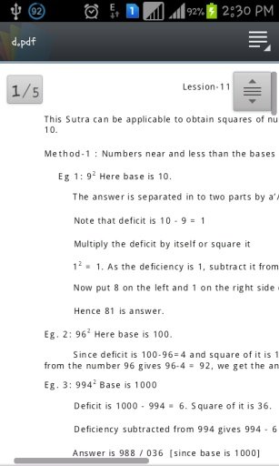 vedic maths tricks in Adnroid截图2