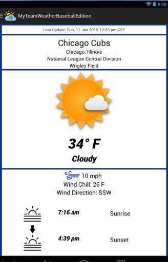 My Team Weather Baseball Ed.截图2
