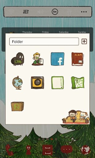 MUSTACHE&amp;SUSPENDER dodol theme截图1