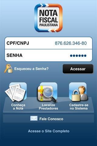 NOTA FISCAL PAULISTANA截图3