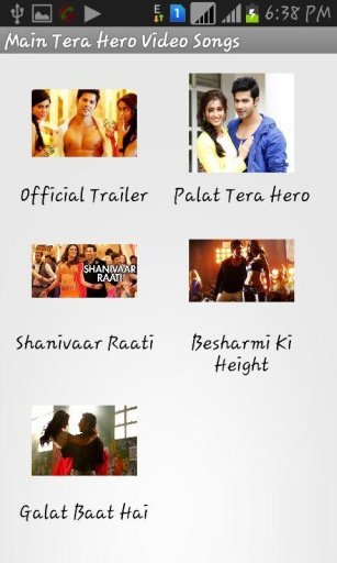 Main Tera Hero Video Songs截图2