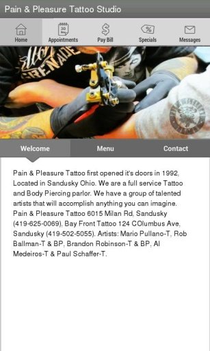 Pain &amp; Pleasure Tattoo Studio截图1