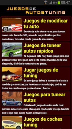 Juegos de autos tuning截图6