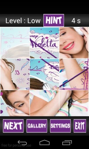 Violetta Puzzle Game HD截图6