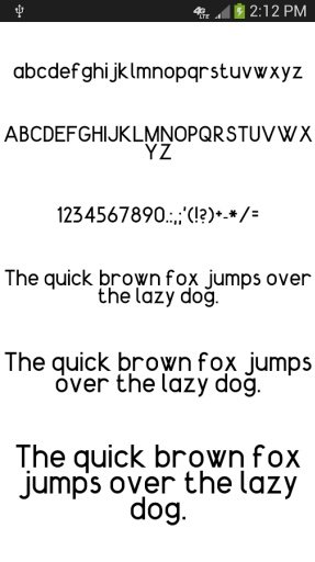 Simple Pack for FlipFont&reg; free截图3