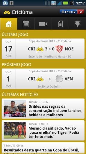 Crici&uacute;ma SporTV截图6