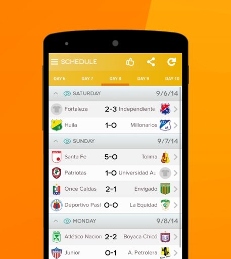 Liga Águila Live Score截图1