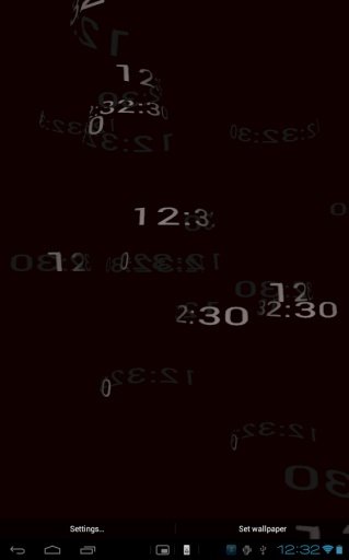 5D Digital Clock HD Wallpaper截图8