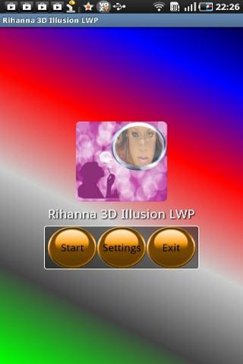 Rihanna 3D Illusion LWP截图1