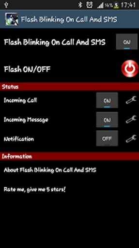 Flash Blinking on Call and SMS截图3