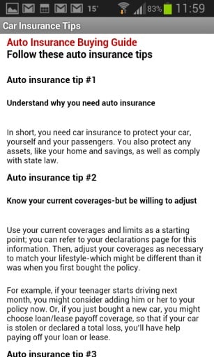 Car Insurance Guides截图6