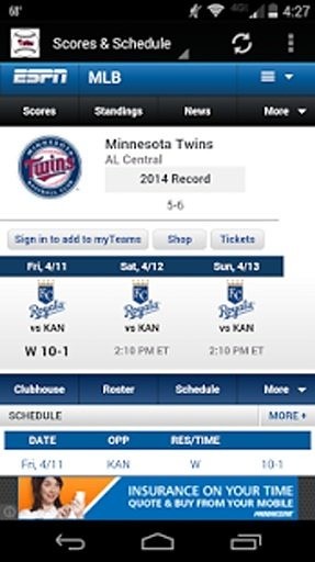 Minnesota Twins Baseball截图2