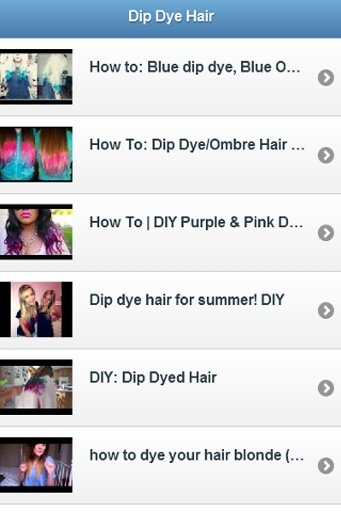 How to dip dye Hair Video截图4