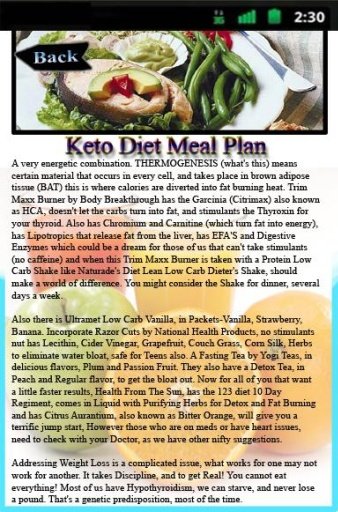 Keto Diet Meal Plan截图2