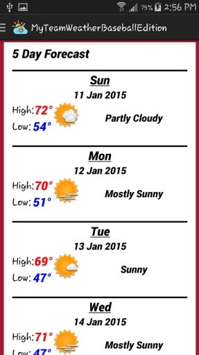 My Team Weather Baseball Ed.截图3