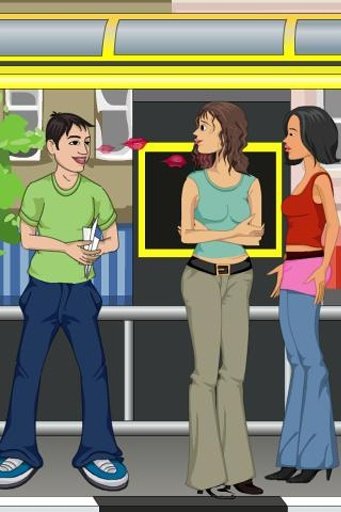 Bus Stop Flirt Game截图4