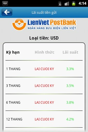 LienVietPostBank MobileBanking截图3