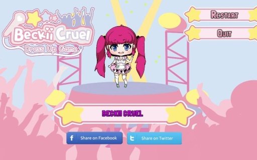 Beckii Cruel Dress Up Game截图5