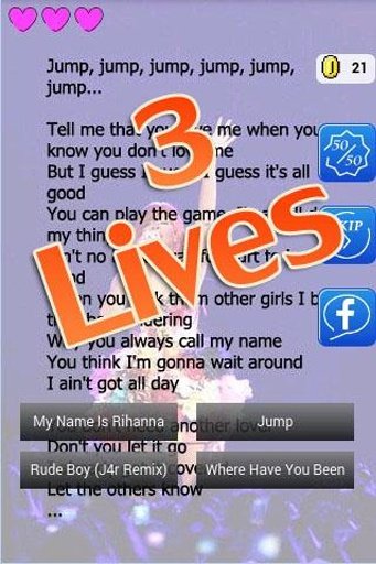 Rihanna Lyrics Quiz截图9