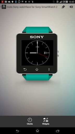 moto Sony clock 2 SmartWatch 2截图1