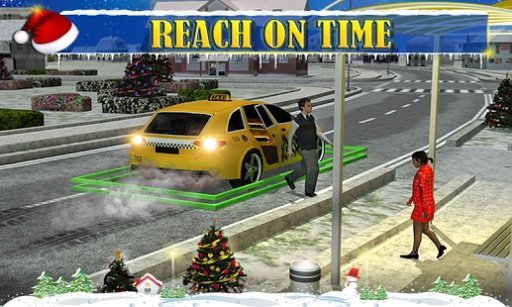 Christmas Taxi Duty 3D截图3