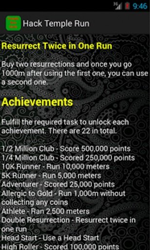 Cheats &amp; Hack for Temple Run截图4