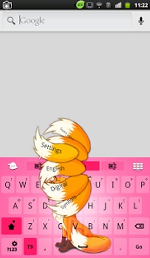 Cute Fox Keyboard截图2