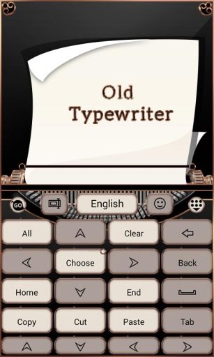 Old Typewriter Keyboard Theme截图2