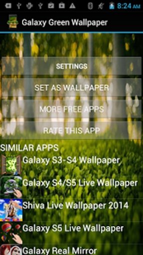 Galaxy Green Wallpaper截图5