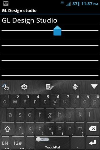 Black Steel TouchPal Skin截图2