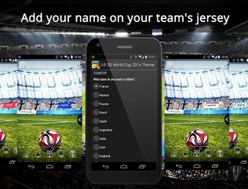 UR 3D Football Cup Live Theme截图3