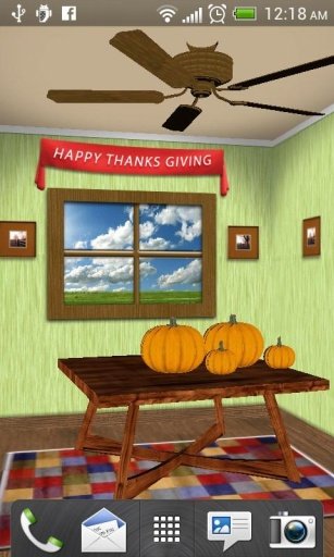 Thanksgiving live wallpaper 3D截图1