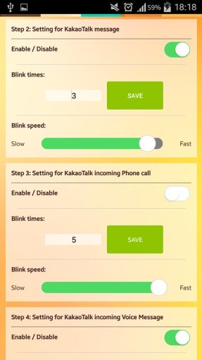 Kakao Talk Flash Alert截图1