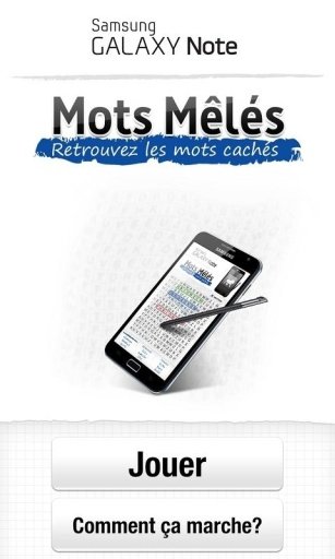 Mots M&ecirc;l&eacute;s pour Galaxy Note截图1