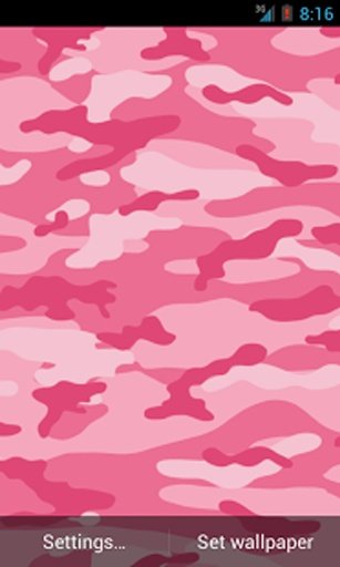 Pink Camo Live Wallpaper Free截图2