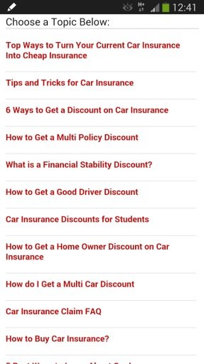 Car Insurance Discounts截图4