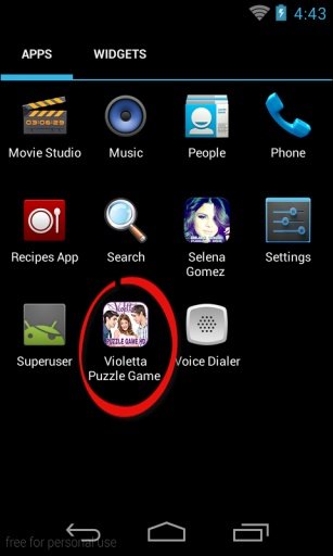 Violetta Puzzle Game HD截图1