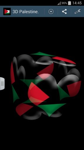 3D Palestine Cube Flag LWP截图1