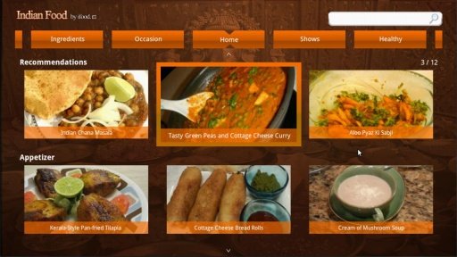 Indian food for Google Tv截图2