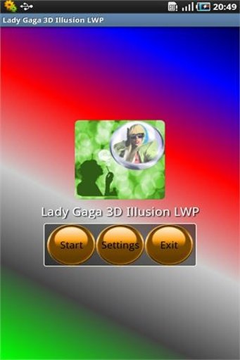 Lady Gaga 3D Illusion LWP截图2