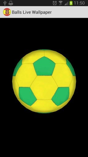 3D Ball Brazil LWP截图1