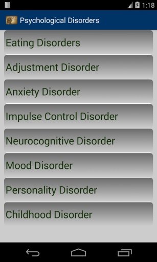 Psychological Disorders截图3