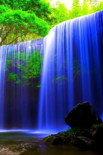 Blue Waterfalls Glitter Effect截图3