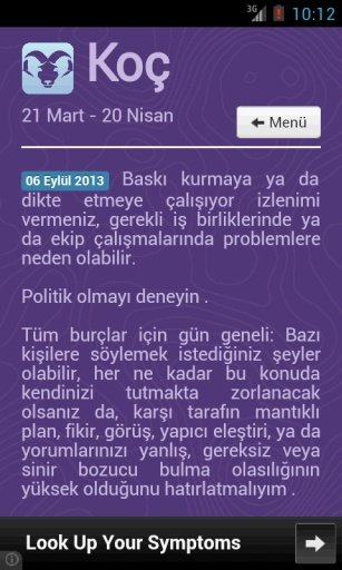 G&uuml;nl&uuml;k Bur&ccedil; (Astroloji)截图3