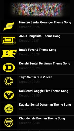 Super Sentai Theme Songs截图2