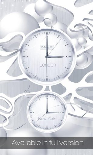 White clock live wallpaper HD截图5