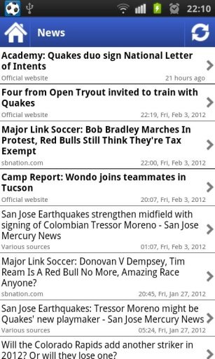 San Jose Earthquakes news截图1