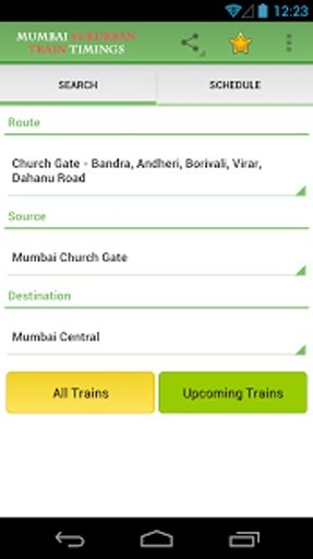 Mumbai Suburban Train Timings截图3