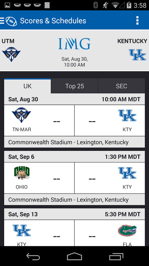 Kentucky Wildcats Gameday截图4