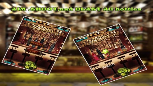 Bar fight Bottle shoot 3d game截图1